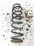 Schraubenfeder hinten links VOLKSWAGEN GOLF VI Convertible (517) 2.0 TDI