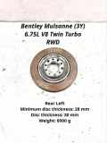 Bremsscheibe hinten links BENTLEY MULSANNE (3Y_) 6.8 3Y0615601A