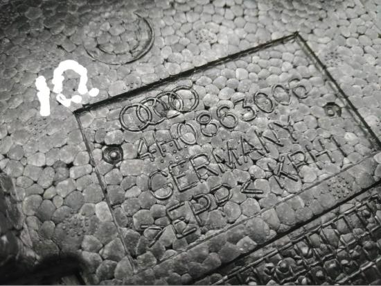 Kofferraum-Schaumstoff AUDI A8 D4 (4H_) 3.0 TDI quattro 4H0863006 Bild Kofferraum-Schaumstoff AUDI A8 D4 (4H_) 3.0 TDI quattro 4H0863006