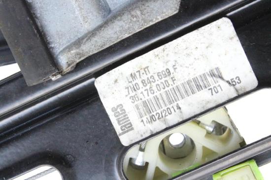 Türfensterheber hinten links VW SHARAN (7N1, 7N2) 2.0 TDI 7N0843699F Bild Türfensterheber hinten links VW SHARAN (7N1, 7N2) 2.0 TDI 7N0843699F