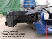 Hintere rechte Seitenverkleidung CHEVROLET CORVETTE (C7) 6.2