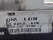 Heizungsbetätigung (Konsole) vorne Opel Meriva A () 93329465