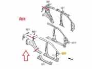 Hintere rechte Seitenverkleidung KIA SPORTAGE V (NQ5) 1.6 T-GDI AWD 71602F1000 71504F1C00