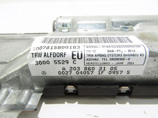 Tür-Airbag hinten links MERCEDES-BENZ C Coupe (CL203) C 220 CDI (203.706) A2038602105 Bild Tür-Airbag hinten links MERCEDES-BENZ C Coupe (CL203) C 220 CDI (203.706) A2038602105