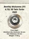 Bremsscheibe vorne rechts BENTLEY MULSANNE (3Y_) 6.8 3Y0615301A