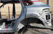 Seitenverkleidung hinten links PORSCHE CAYENNE Coupe (9YB) 3.0 AWD (9YBAA1) 9A780903500