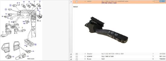 Wischergriff SAAB 9000 Hatchback 3.0 -24 V6 CS/CSE 9500299 4692760 Bild Wischergriff SAAB 9000 Hatchback 3.0 -24 V6 CS/CSE 9500299 4692760