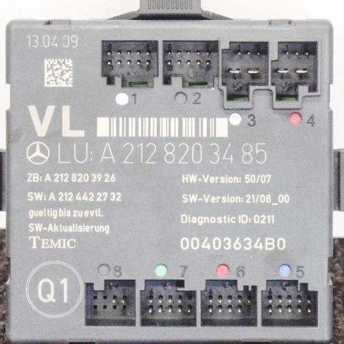 Türsteuergerät vorne links MERCEDES-BENZ E (W212) E 220 CDI A2128203485 Bild Türsteuergerät vorne links MERCEDES-BENZ E (W212) E 220 CDI A2128203485
