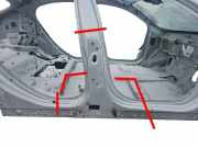 Rechte metallische Seitenschweller JAGUAR I-PACE (X590) EV400 AWD