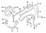 Montagesatz für Kotflügel Volvo XC40 (536) 32318691