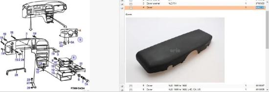 Lenkmechanismus Verkleidung SAAB 9000 Hatchback 3.0 -24 V6 CS/CSE 4082715 4082723 Bild Lenkmechanismus Verkleidung SAAB 9000 Hatchback 3.0 -24 V6 CS/CSE 4082715 4082723