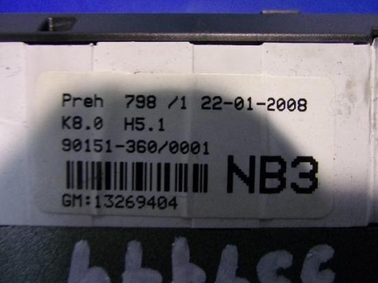 Heizungsbetätigung (Konsole) vorne Opel Astra H Kasten () 13269404 Bild Heizungsbetätigung (Konsole) vorne Opel Astra H Kasten () 13269404