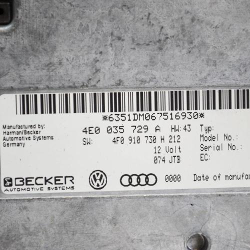 Andere Steuergeräte AUDI A6 Avant (4F5, C6) 3.0 TDI quattro 4F0035729A Bild Andere Steuergeräte AUDI A6 Avant (4F5, C6) 3.0 TDI quattro 4F0035729A