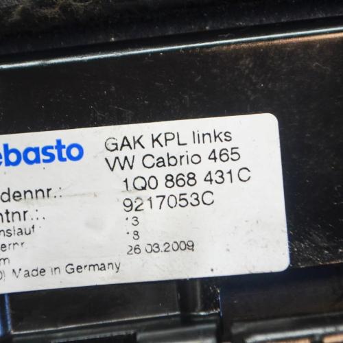 Andere Teile des Innenraums VW EOS (1F7, 1F8) 2.0 TDI 16V 1Q0868431C 1Q0872515A Bild Andere Teile des Innenraums VW EOS (1F7, 1F8) 2.0 TDI 16V 1Q0868431C 1Q0872515A