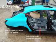 Hintere rechte Seitenverkleidung MASERATI QUATTROPORTE VI 3.8 GT S