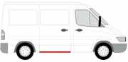 Rechte metallische Seitenschweller VW LT 28-35 II Minibus / passenger (2DB, 2DE, 2DK) 2.5 TDI A9016370401 PVG76019A