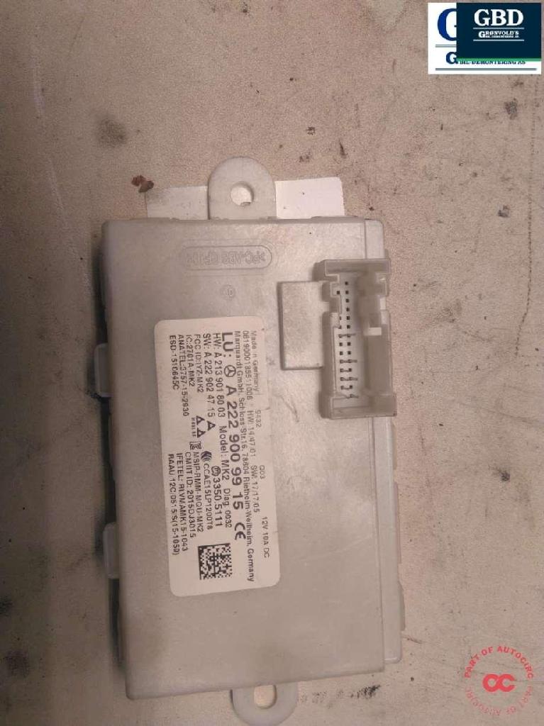 Steuergerät Soundverstärker Mercedes-Benz C-Klasse (W205) A2229009915 Bild Steuergerät Soundverstärker Mercedes-Benz C-Klasse (W205) A2229009915