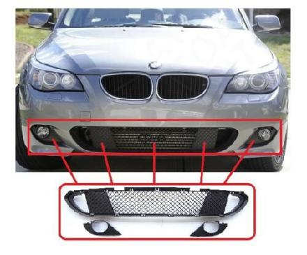 Kühlergrill unten BMW 5er (E60) 51117897186