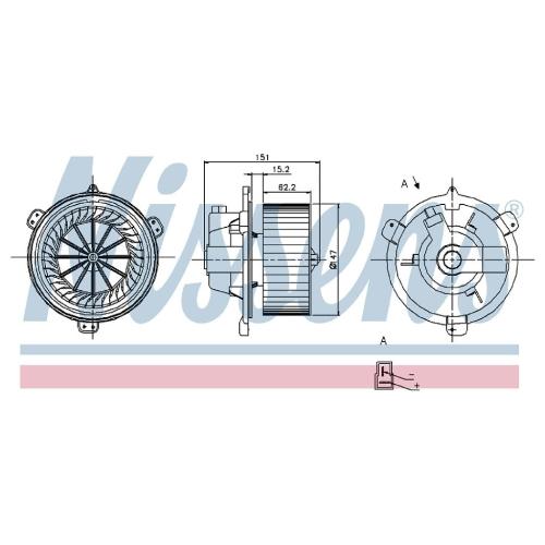 Heizungsgebläsemotor 46722218 Bild Heizungsgebläsemotor 46722218