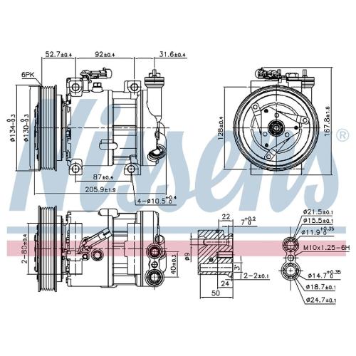 Kompressor für Klimaanlage für Sanden 60653652 Bild Kompressor für Klimaanlage für Sanden 60653652