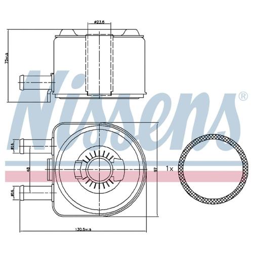 Ölkühler Wärmetauscher 9650863380 Bild Ölkühler Wärmetauscher 9650863380