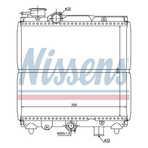 Motorkühler L=310 H=359 B=42 mm 4459735 Bild Motorkühler L=310 H=359 B=42 mm 4459735