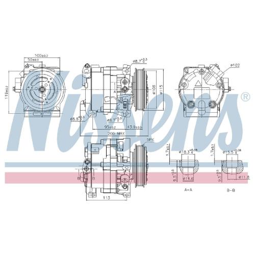 Kompressor Klimaanlage Denso Fiat Punto 188 OE 46785772 Bild Kompressor Klimaanlage Denso Fiat Punto 188 OE 46785772