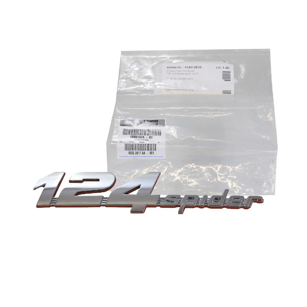 Original Fiat Emblem Schriftzug Logo Heckklappe 124 Spider ab 2016 6000615475