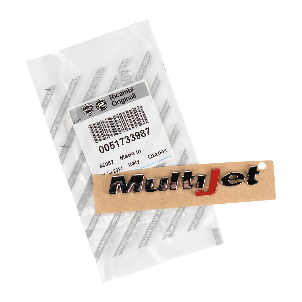 Original Fiat Emblem Schriftzug Logo MultiJet Heckklappe Idea Doblo 51733987
