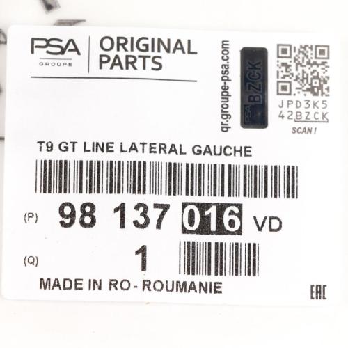 Original PSA Schriftzug 'GTLine' für Peugeot 308 GT Line 98137016VD Bild Original PSA Schriftzug 'GTLine' für Peugeot 308 GT Line 98137016VD
