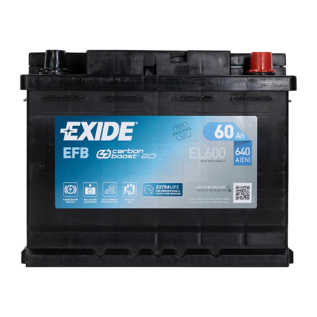 Batterie SST EFB 60 AH 640A EXIDE stop start technik 71777953