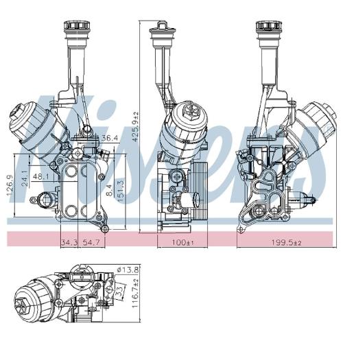 Nissens Ölkühler komplett 55269522 Bild Nissens Ölkühler komplett 55269522