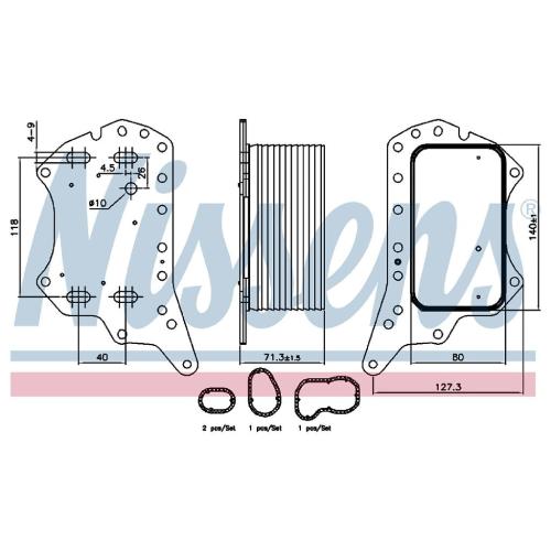 Nissens Ölkühler Fiat Talento ab Bj. 2016 6000616620 Bild Nissens Ölkühler Fiat Talento ab Bj. 2016 6000616620