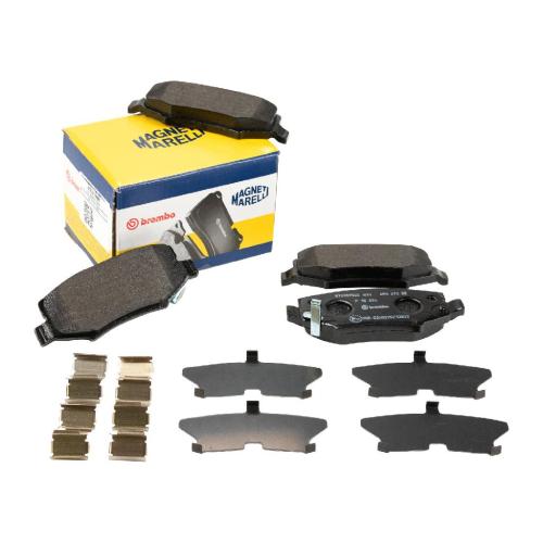 Magneti Marelli Bremsklötze hinten inkl. Verschleißkontakt K68003776AA Bild Magneti Marelli Bremsklötze hinten inkl. Verschleißkontakt K68003776AA