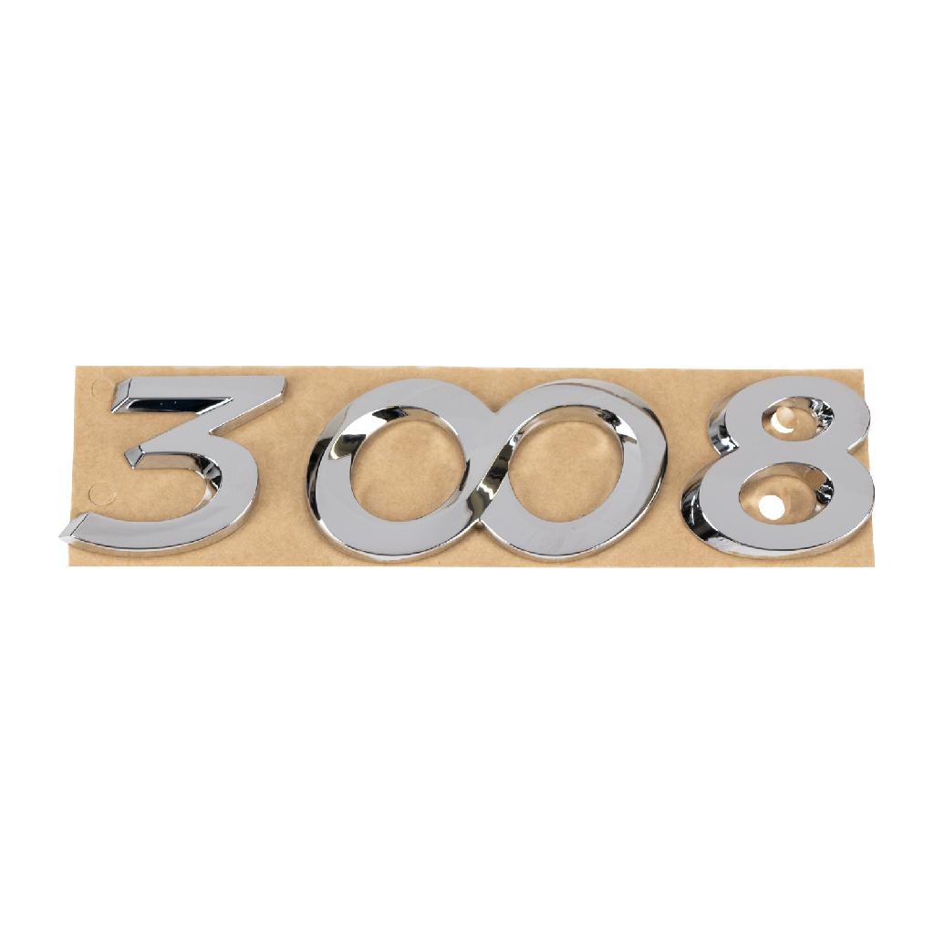 Original Peugeot Emblem Schriftzug Logo Heckklappe Hinten 3008 PSA 866671