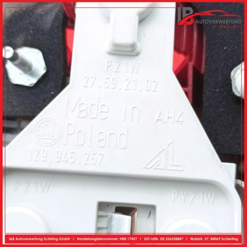 Rückleuchte links SKODA OCTAVIA COMBI (1Z5) 1.9 TDI 77 KW 1Z9945095 Bild Rückleuchte links SKODA OCTAVIA COMBI (1Z5) 1.9 TDI 77 KW 1Z9945095