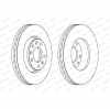 Bremsscheiben FERODO DDF1601 vorne, belüftet, 2 Stück Bild Bremsscheiben FERODO DDF1601 vorne, belüftet, 2 Stück