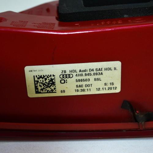 Rückleuchte links Audi A8 (4H) 4H0945093A Bild Rückleuchte links Audi A8 (4H) 4H0945093A