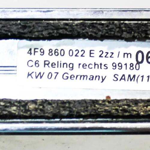 Dachreling rechts AUDI A6 Avant (4F5, C6) 3.0 TDI quattro 4F9860022E Bild Dachreling rechts AUDI A6 Avant (4F5, C6) 3.0 TDI quattro 4F9860022E