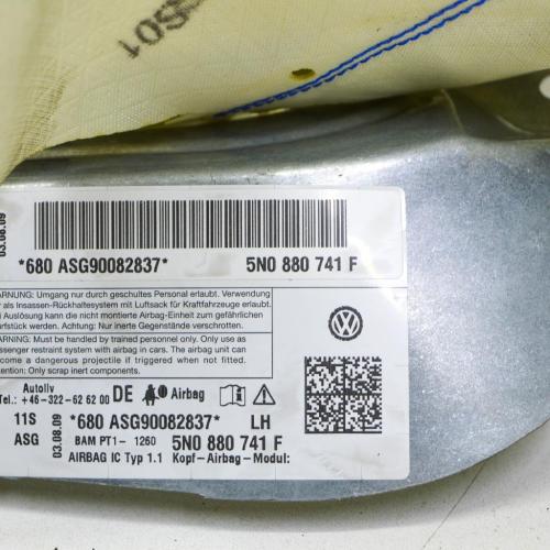 Airbag Dach links VW Tiguan I (5N) 5N0880741F Bild Airbag Dach links VW Tiguan I (5N) 5N0880741F