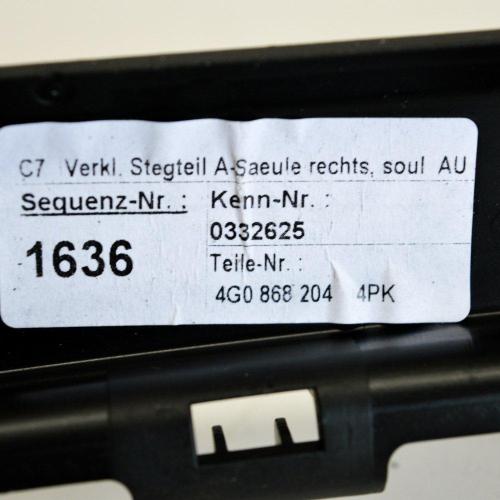 Verkleidung A-Säule rechts Audi A6 (4G, C7) 4G0868204 Bild Verkleidung A-Säule rechts Audi A6 (4G, C7) 4G0868204