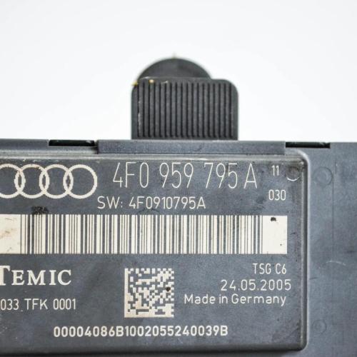 Türsteuergerät hinten links AUDI A6 Avant (4F5, C6) 2.0 TDI 4F0959795A Bild Türsteuergerät hinten links AUDI A6 Avant (4F5, C6) 2.0 TDI 4F0959795A