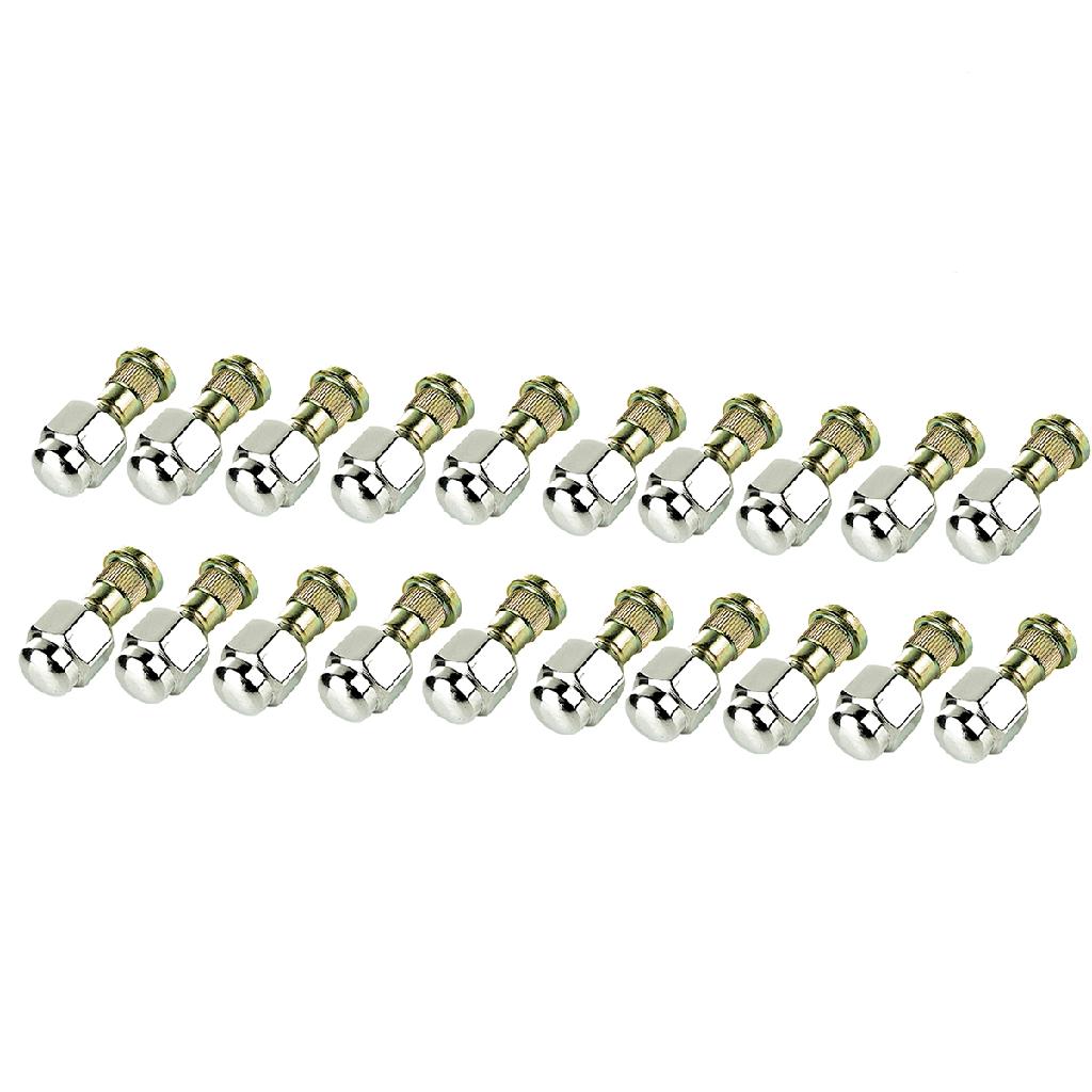 20x Rändelbolzen mit Radmutter M12x1,25 x 46mm für NISSAN INFINITI I30