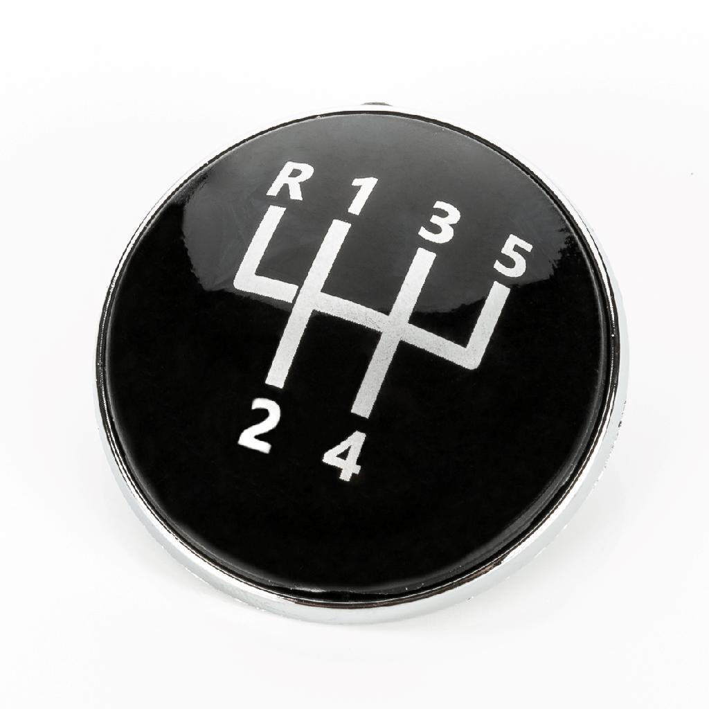 Schaltknauf Schalthebel Emblem Plakette 5-Gang für VW CADDY 3 III TOURAN