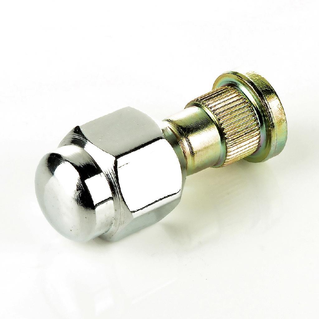 1x Rändelbolzen mit Radmutter M12x1,25 x 46mm für NISSAN INFINITI I30