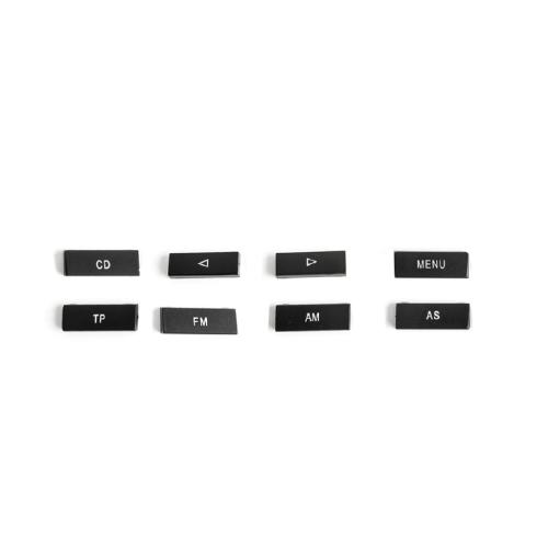 CD Radio Tasten Knöpfe Set Abdeckung 16 teilig schwarz für VW RCD300 Bild CD Radio Tasten Knöpfe Set Abdeckung 16 teilig schwarz für VW RCD300