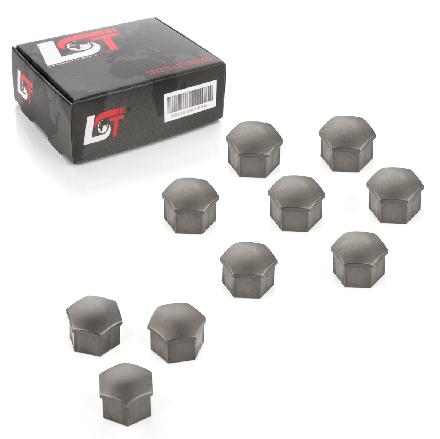 10x Radschrauben Kappen 17mm grau für MAZDA HONDA TOYOTA SUZUKI MITSUBISHI