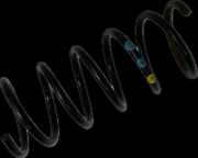 FORD KA BJ 2010 Schraubenfeder Hinten Rechts OEM-Nummer 1916927