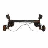 Hinterachse Achse hinten Dacia Sandero I Achsträger mit Bremstrommeln 555116962R