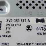 Skoda Superb III 3V original Radio Autoradio Swing 3V0035871A